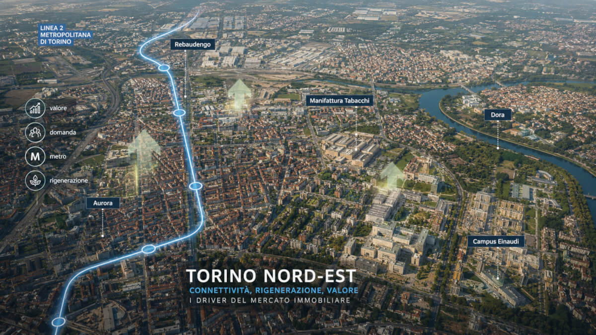 Torino in trasformazione: quartieri, infrastrutture e valori immobiliari.